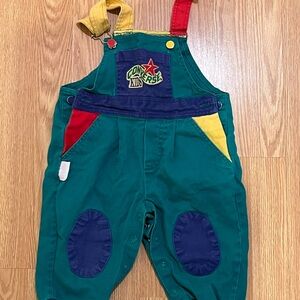 Vintage Converse Kids Color Block Overalls